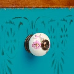 Seramik Kulplu Eski Kutu