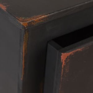 Hazan Siyah Eskitme Mini Dresuar