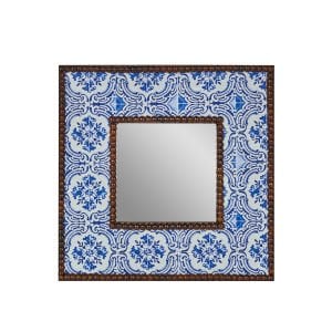 Mavi Çini Desenli Ayna